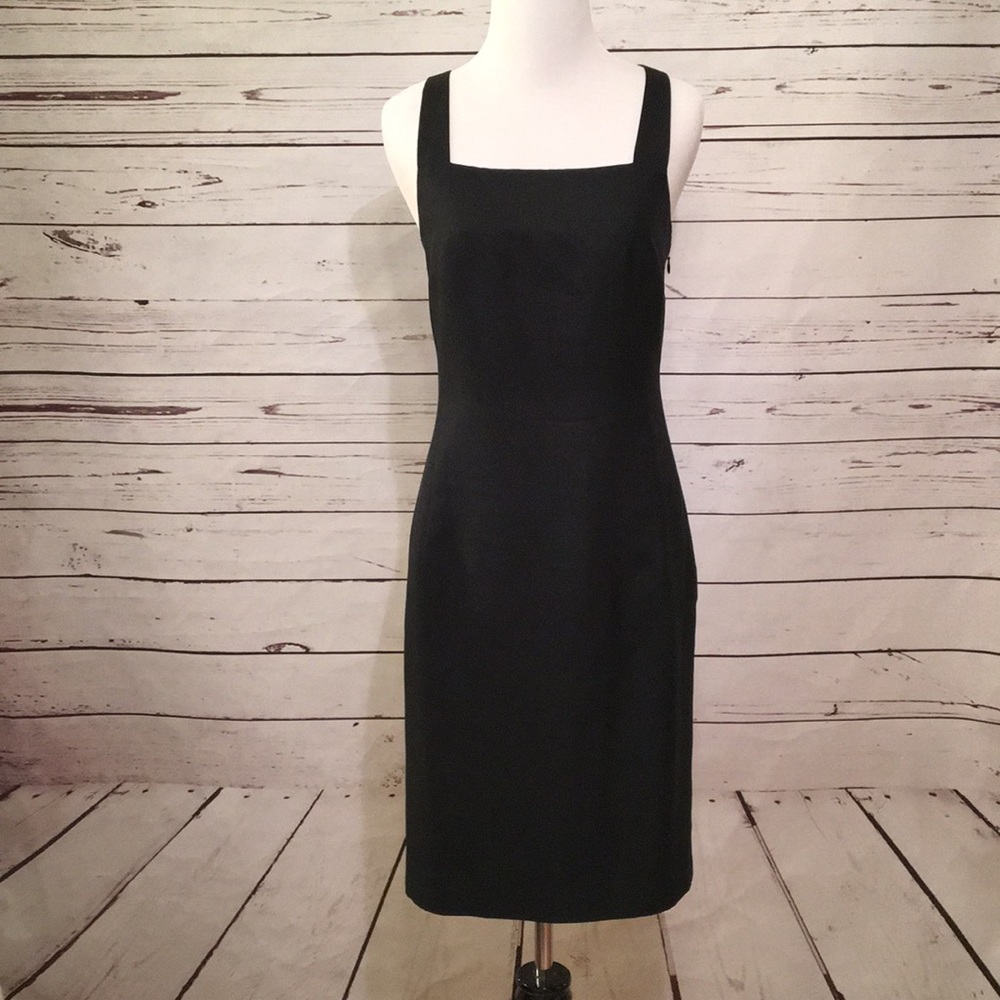 Ann Taylor black silk dress size 2